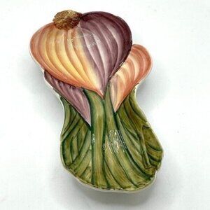 NWOT Vietri Vintage Red Onion Made Italy Serving Dish Discontinued Pattern 7769